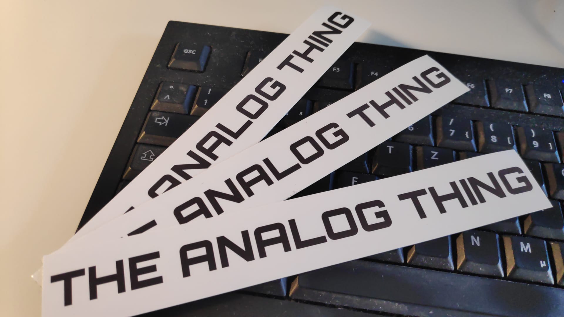 The Analog Thing logo sticker