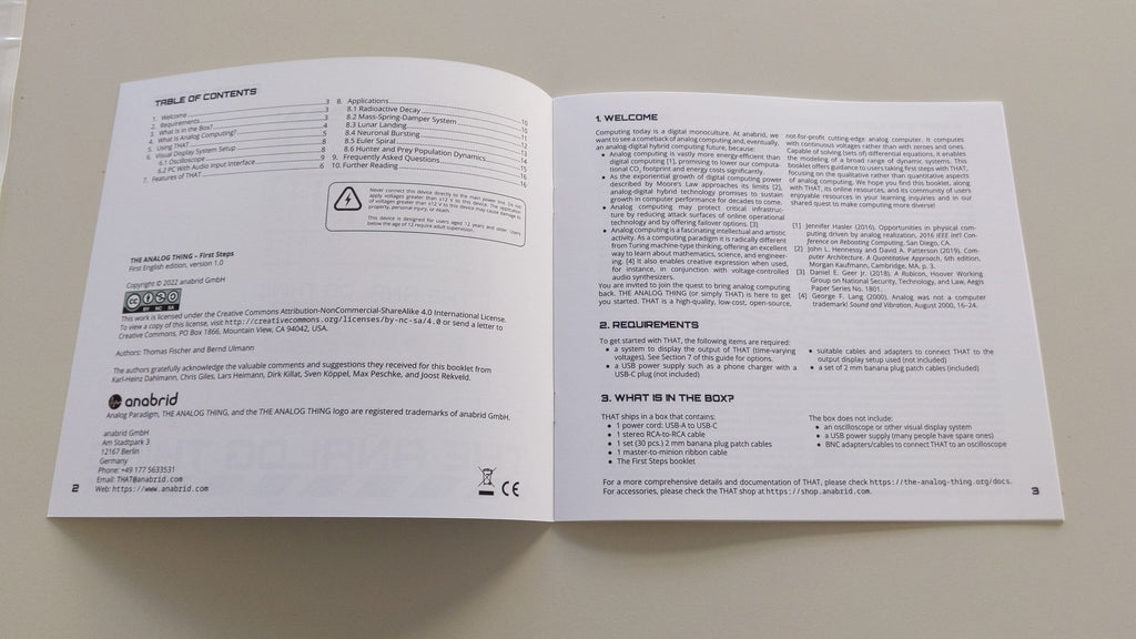 THAT manual (First Steps Booklet)
