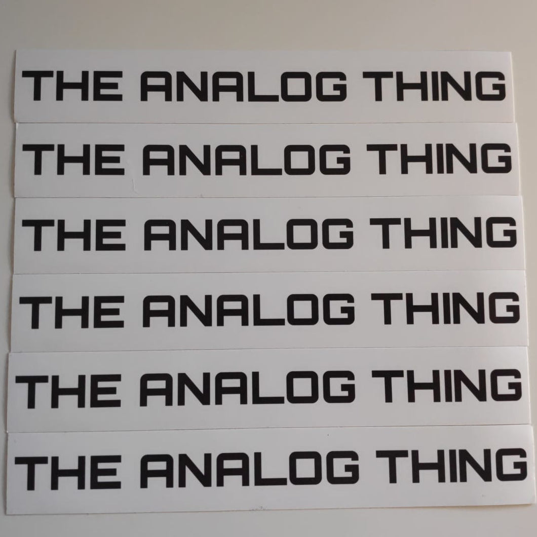 The Analog Thing logo sticker